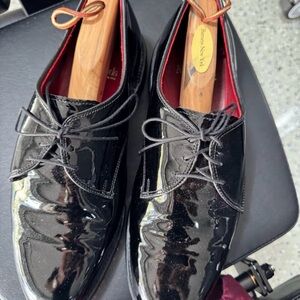 Allen Edmonds Black Patent Leather Oxfords